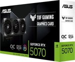ASUS TUF Gaming GeForce RTX â„¢ 5070 12GB GDDR7 OC Edition Gaming Graphics Card (PCIeÂ® 5.0, HDMIÂ®/DP 2.1, 3.125-slot, Military-Grade Components, Protective PCB Coating, axial-tech Fans)
