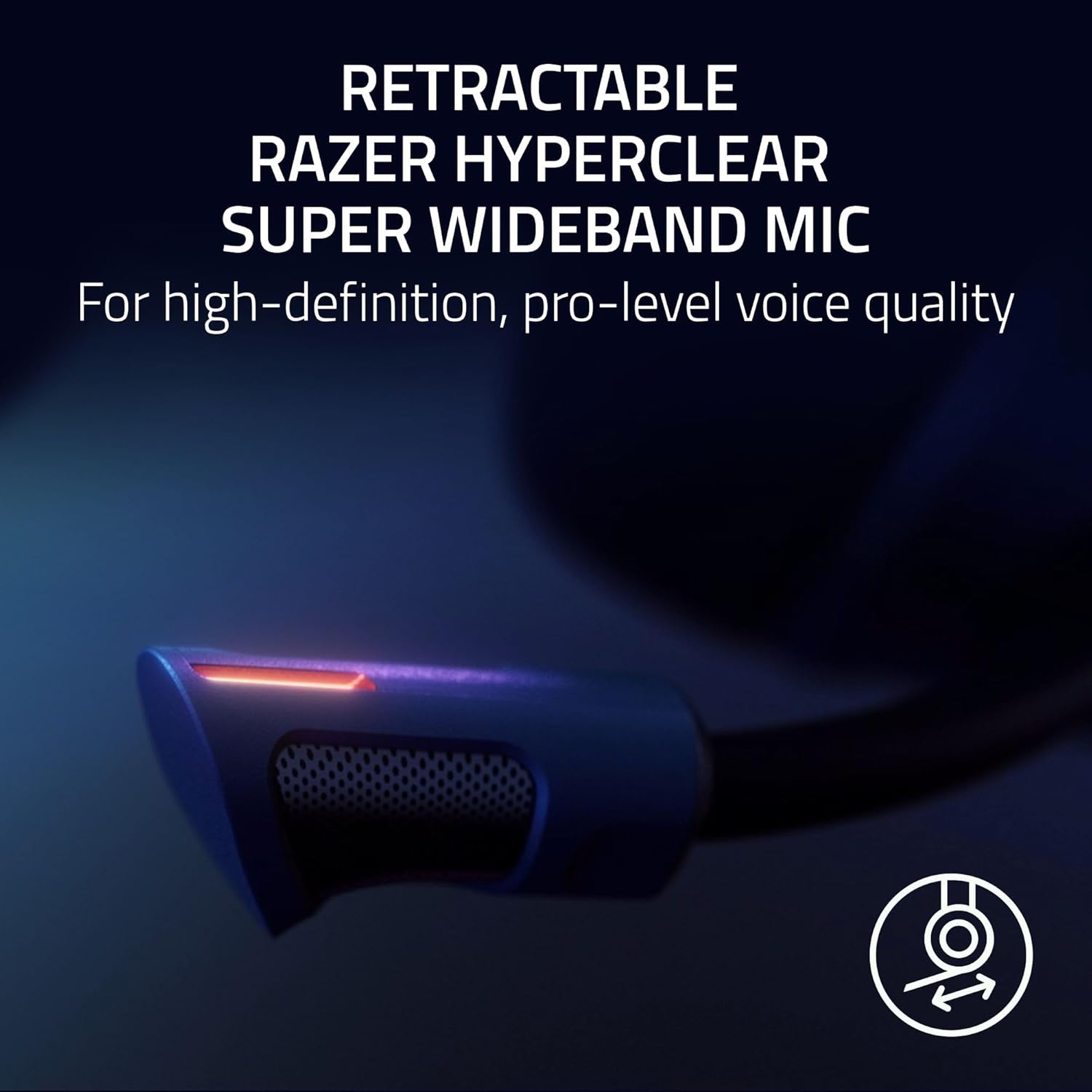 Razer Kraken V4 Pro Wireless Gaming Headset: OLED Control Hub - HD Haptics - 2.4GHz Wireless - Bluetooth - USB - 3.5 mm - Super Wideband Mic - For PC, Mac,