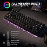  ATTACK SHARK X68 HE Rapid Trigger Mechanical Gaming Keyboard 60% Wired TKL with Adjustable Actuation,Hall Effect Magnetic Switch,8KHz Polling Rate,RGB...