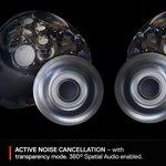 SteelSeries 61680 Wireless Gaming Earphones, Arctis GameBuds ANC Noise Cancelling for PC/PS 5/4/Switch/Smartphones, IP55 Dustproof and Waterproof, Bluetooth.