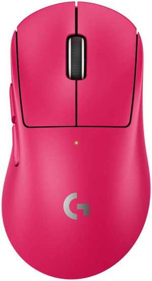 Logitech PRO X SUPERLIGHT 2 DEX LIGHTSPEED Wireless Gaming Mouse, Hero Sensor 2, 44000 DPI, Up To 8 kHz Polling Rate, Responsive Optical Precision, Up To 95 Hours Battery, Pink | 910-007371