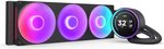 NZXT Kraken Elite 360 RGB (2024) AIO Liquid CPU Cooler, 360mm Radiator, 2.72" IPS 60Hz LCD Display, F360 RGB Core Fan, 75.12 CFM Airflow, 2400 RPM Fan Speed, Fluid Dynamic Bearing, Black | RL-KR36E-B2