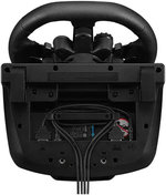 Logitech G923 TRUEFORCE Racing Wheel and Pedals, TRUEFORCE Feedback, Responsive Driving Design, Dual Clutch Launch Control, Genuine Leather, for PS5, PS4, PC, Mac - Black | 941-000151