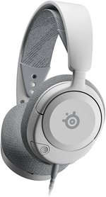 SteelSeries Arctis Nova 1P Multi-System Gaming Headset, Hi-Fi Drivers, 360Â° Spatial Audio, AirWeave Memory Foam Ear Cushions, Lightweight, PS5, PS4, PC, Xbox, White | 61612