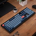 Keychron V6 Max QMK/VIA Wireless Mechanical Keyboard, Gateron Jupiter Red Key Switch, 100% Full-Size, Tri-Mode Connectivity (2.4GHz, BT, Wired), English-Arabic Layout, Black | V6M-D1-AR