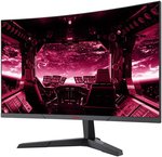 Koorui 27E6QC 27" VA QHD Curved Gaming Monitor, 144Hz Refresh Rate, 1800R Curved, 1ms Response Time, FreeSync/G-Sync Technology, 85% DCI-P3 Color Gamut, DP1.2/HDMI*2, Black | 27E6QC