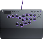 PDP Victrix Pro KO Leverless Fight Stick, For PS5, PS4 & PC, 16 Moveable & Mappable Buttons, Hot-Swappable Cherry MX Speed Silver RGB Switches, 3m Braided USB-C Cable, Black | TBF-3001-05