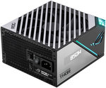 ASUS ROG THOR 850W Platinum II Fully Modular Power Supply, 80 Plus Platinum,135mm Wing-blade Fan with PWM Control, ROG Heatsinks, OLED Display, Aura Sync, Low-ESR Capacitors | 90YE00L2-BONAOO