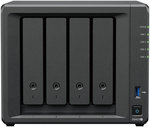 Synology DiskStation DS423+ 4-Bay NAS Enclosure, Intel Celeron J4125 2.7GHz, 4 3.5"/2.5" Drive Bays, 2x RJ45 Lan Ports, 2x USB 3.2 Ports, Black | DS423+