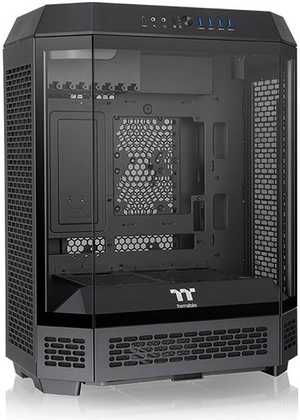 Thermaltake The Tower 600 Mid Tower Chassis, Up to 13 Fans & 420mm Radiator Support, 3mm Tempered Glass x3, Dismantlable Modular Design, SPCC Materials, Black | CA-1Z1-00M1WN-00