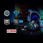 Razer Kraken V4 Pro Wireless Gaming Headset: OLED Control Hub - HD Haptics - 2.4GHz Wireless - Bluetooth - USB - 3.5 mm - Super Wideband Mic - For PC, Mac,