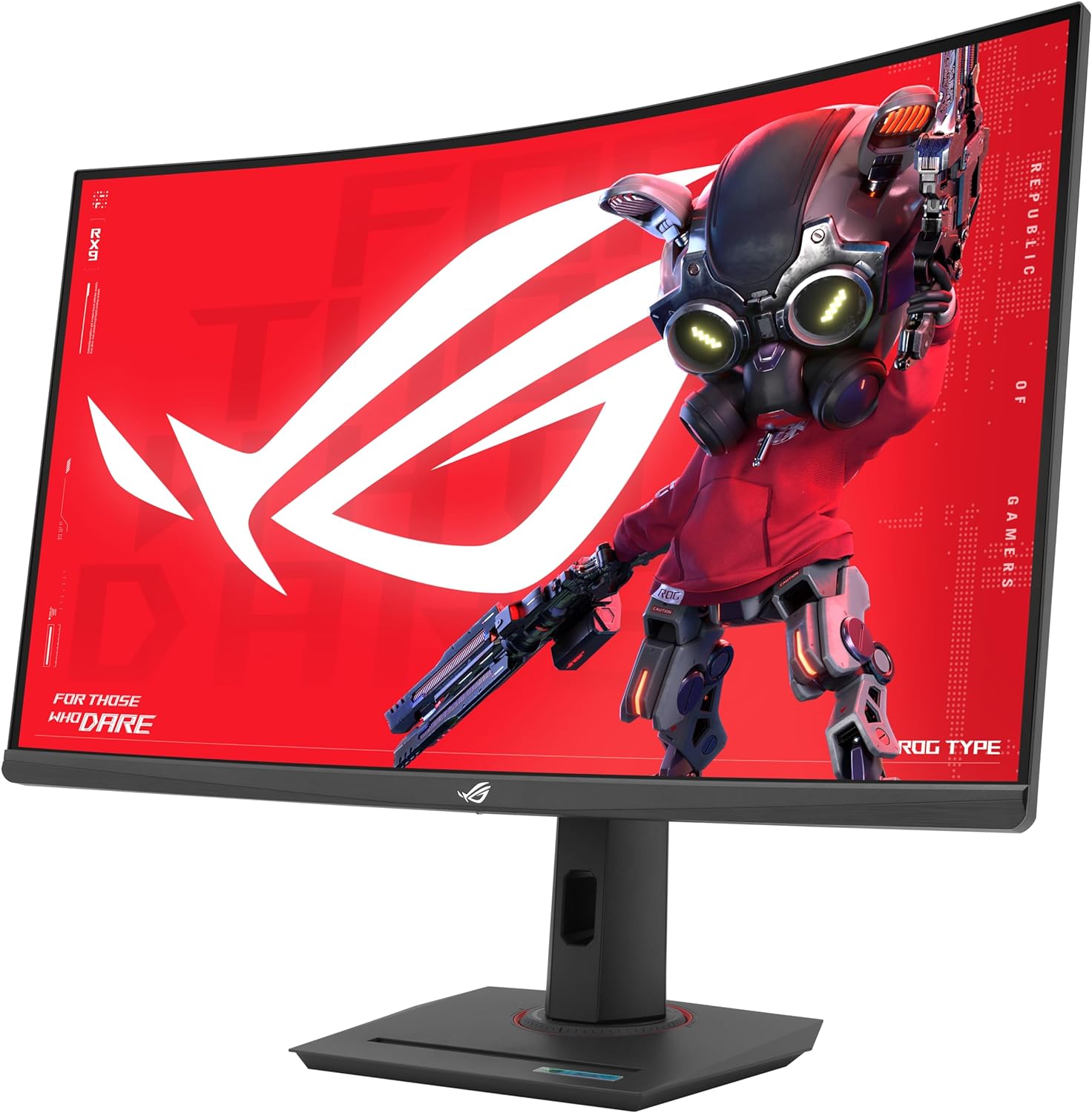 ASUS ROG Strix XG32WCMS USB Type-C Gaming Monitor â€“ 32-inch (31.5 viewable) 2560x1440, Curved, 280Hz (Above 144Hz), 1ms (GTG), Fast VA, Extreme Low Motion.