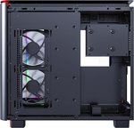 MONTECH, KING 95 PRO Dual-Chamber ATX Mid-Tower PC Gaming Case, High-Airflow, Toolless Panels, Sturdy Curved Tempered Glass Front, Six ARGB PWM Fan Pre-installed with Fan Hub, Black