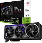  ASUS ROG Astral GeForce RTXâ„¢ 5080 OC Edition Gaming Graphics Card (PCIeÂ® 5.0, 16GB GDDR7, HDMIÂ®/DP 2.1, 3.8-Slot, 4-Fan Design, Axial-tech Fans, Patented...