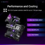 ASUS ROG Strix Z890-E Gaming WiFi IntelÂ® Z890 LGA 1851 ATX Motherboard, Advanced AI PC-Ready, 18+2+1+2 Stages, DDR5, WiFi 7, 7X M.2, Thunderboltâ„¢ 4, USB...