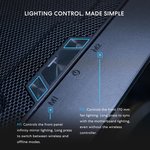  Lian Li LANCOOL 217 INF Infinity Mirror Computer Case, Mid-Tower ATX PC Case w/ 3 Pre-Installed Fans, 2x170mm ARGB Fans, 1x140mm, Front Mirror Glass Panel,.