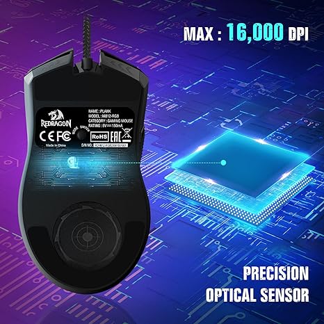 redragon wired gaming mouse m812-rgb