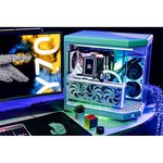 HYTE Y70 Upgraded Modern Aesthetic Dual Chamber Panoramic Tempered Glass Mid-Tower ATX Computer Gaming Case with PCIE 4.0 Riser Cable Included, White (CS-HYTE-Y70-BW)