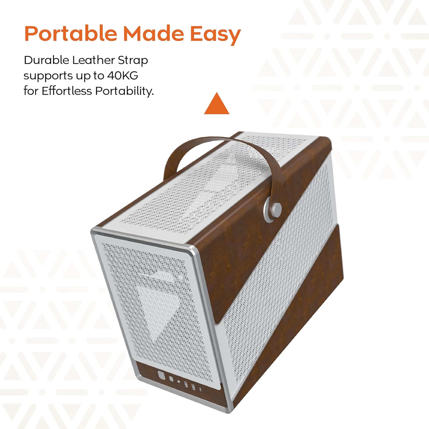 MONTECH Heritage PRO mATX, Compact Leather Gaming Chassis with Signature Handle Design, Supports RTX 50 Series GPUs, ATX PSU, and 360mm AIO, 4 Pre-Installed...