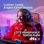  HyperX Cloud III Wired Gaming Headset, For PC / PS5 / PS4 / Xbox Series, Angled 53mm Drivers, Noise Cancelling, With LED Mic Mute Indicator, 10Hz-21kHz Frequency Response, Black/Red | 727A9AA