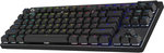 Logitech G PRO X TKL LIGHTSPEED Wireless Gaming Keyboard, Ultra-Portable Tenkeyless Design, Lightsync RGB Backlit, PBT Keycaps, Tactile Switches (GX Brown), BT/USB, US INTL Layout, Black | â€Ž920-012136