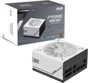 ASUS Prime AP-850G Fully Modular ATX Power Supply, 850W Power, 80 Plus Gold Efficiency, Active PFC, ATX 3.0 Compatible, Dual-Ball Fan Bearings, White | 90YE00U0-B0NB00