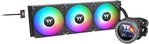 Thermaltake TH360 V2 Ultra EX ARGB Sync All-In-One Liquid Cooler, 2.1" TFT-LCD Display, 360mm Radiator Size, 2000 RPM Fan Speed, 68 CFM Fan Airflow, Copper Water Block, Black | CL-W415-PL12SW-A