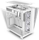  NZXT H9 Elite Dual-Chamber ATX Mid-Tower PC Case, Unique Glass Panel, Intuitive Cable Mgt, 360mm Radiators & 10x120mm Fans Support, Built-in RGB & Fan Controller, USB 3.2 Type-C/A, White | CM-H91EW-01