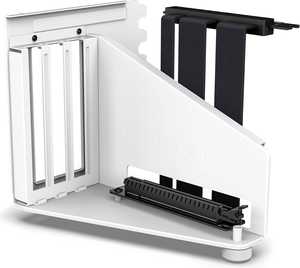 NZXT Vertical GPU Mounting Kit, 175 mm PCIe 4.0x16 Riser Cable, GPU Holder, Sturdy Steel Bracket, Fits perfectly with NZXT H5, H7 and H9 Series, White | AB-RH175-W1