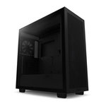 NZXT H7 Air Flow ATX Mid Tower Gaming Case, 360mm Radiator Support, Tempered Glass Side Panel, 2x 120mm Quiet Airflow Fans, Supports Vertical GPU Mounting, Black | CM-H71FB-01