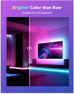 Govee M1 LED Strip Light, 5m/16.4ft Cord Length, 60 LEDs/m Beads Density, Wi-Fi+Bluetooth Connection, App / Control Box / Voice Control Method, RGBIC Light Color | H61E12D1