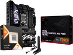 SpectraX Bundle - AMD Ryzen 7 9800X3D AM5 Desktop Processor, 8 Cores & 16 Threads, Up to 5.2 GHz Max Boost Clock + ASUS ROG CROSSHAIR X870E HERO, AMD AM5 Motherboard