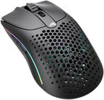 Glorious Model O 2 Wireless RGB Gaming Mouse, Ultralight 68-gram Weight, 26,000 DPI BAMF 2.0 Sensor, Hybrid 2.4 Ghz / BT, 210-hour Max Battery Life, Vibrant RGB Lighting, Black | GLO-MS-OWV2-MB