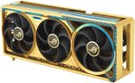 ASUS ROG Astral GeForce RTX 5090 Dhahab OC Edition Graphics Card, 32GB GDDR7 512-Bit Memory, 2580 MHz Boost Clock, 21760 CUDA Cores, 28 Gbps Memory Speed, Gold | 90YV0LW6-M0NM00