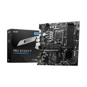  MSI PRO B760M-P DDR4 ProSeries Motherboard, Supports 12th/13th Gen Intel Processors, Micro-ATX, LGA 1700 - Black