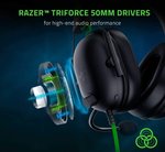 Razer BlackShark V2 X Gaming Headset, 7.1 Surround Sound Capable, 50mm Drivers, Memory Foam Cushion, for PC, PS4, Nintendo Switch, 3.5mm Headphone Jack - Classic Black | RZ04-03240100-R3M1