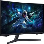 Samsung Odyssey G5 G55C Curved Monitor, 32" QHD VA Display, 165Hz Refresh Rate, 1ms (MPRT) Response Time, 1000R Curvature, AMD FreeSync Technology, Black | LS32CG552EMXUE