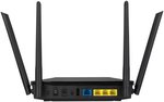 Asus RT-AX1800U Dual Band Wi-Fi 6 Router, 2.4/5GHz, 1.6Gbps, Dual-Core, 20/40/80 MHz, 4x Ex-Antennas, 3x LAN, Black | 90IG06P0-MO3520