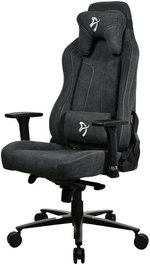 Arozzi Vernazza Gaming Chair, Soft Fabric Material, 3D Armrests, Rocking & Lock-Tilt Function, Adjustable Height & Backrest, 145kg Weight Capacity, Standard Size, Dark Gray | VERNAZZA-SFB-DG