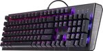  Cooler Master CK550 Gaming Mechanical Keyboard with RGB Backlighting, Brushed Aluminum Design, floating keycaps, On-the-Fly Controls, and Hybrid Key Rollover, Red Mechanical Switch | CK-550-GKGR1-US