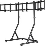 Thermaltake GR500 Racing Simulator Cockpit with Triple Racing Monitor Stand, Up to 120kg Weight Capacity, 32" to 55" Screen Sizes, Triple Support 32" Monitor | GSC-R50-CPASBB-01 / GEA-RMS-TMSBLK-01