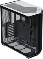 APNX V1 V1-BW-v1 ATX Mid Tower Glass Edition Computer Case, Up To 360mm Radiators, x10 Fan Slot, SGCC Body Material, ABS Front Panel, 0.8mm Steel Thickness, Black & White | APCM-VI01003.M1
