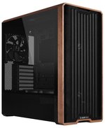 Lian Li LANCOOL 217 Genuine Walnut Wood Computer Case, Mid-Tower ATX PC Case with 5 Pre-Installed PWM Fans 2x170mm, 2x120mm & 1x140mm, Flexible PSU & Cable Installation - Black (LAN217X)