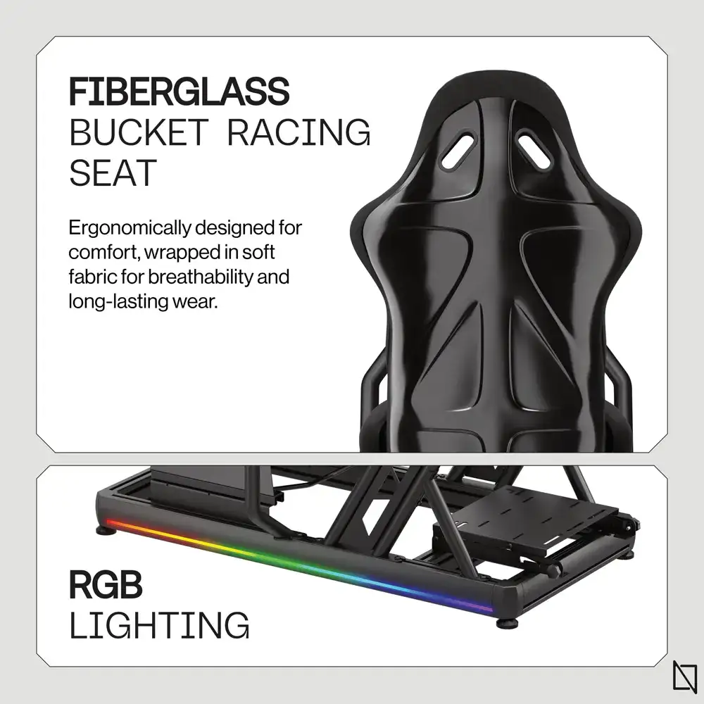 Apex Racing Simulator Cockpit- APEX-RSC-BK