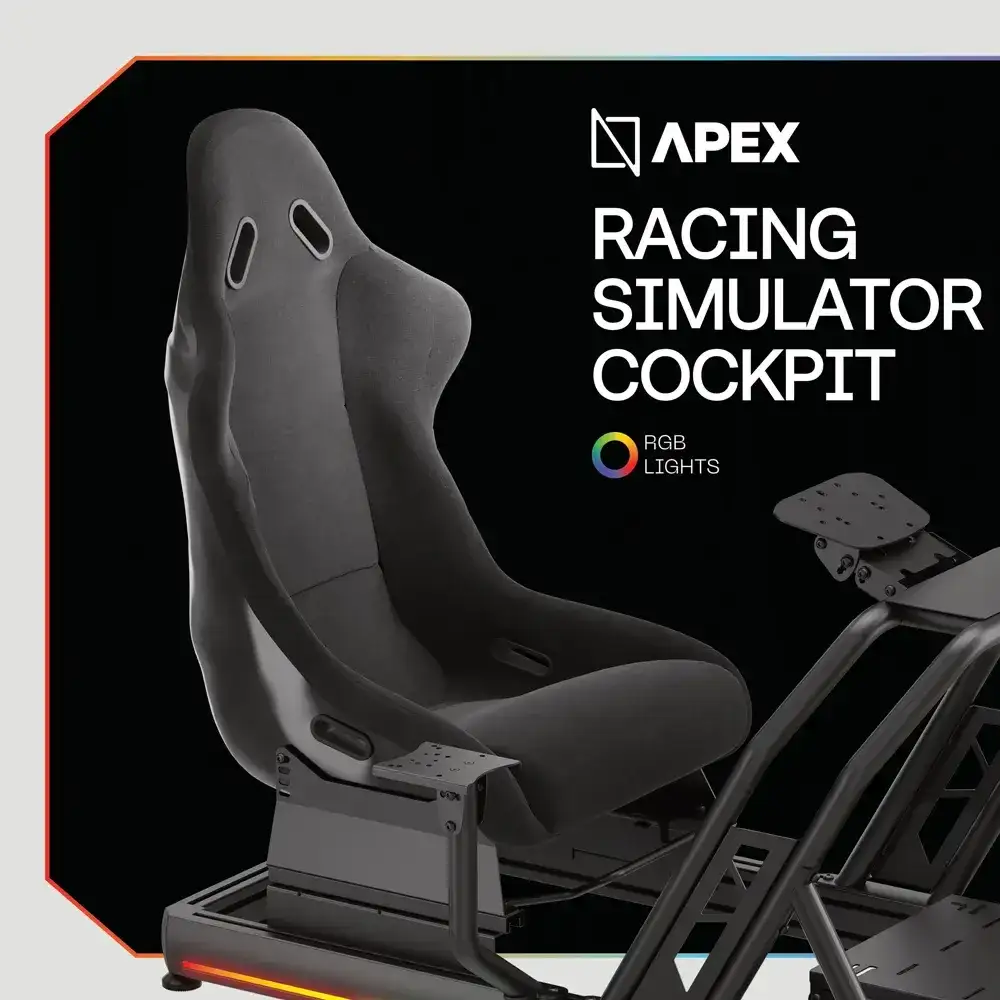 Apex Racing Simulator Cockpit- APEX-RSC-BK