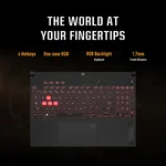 ASUS TUF GAMING A15 FA507XI-LP018W | AMD Ryzen9 7940HS, 16GB RAM, 1TB SSD, 8GB NVIDIA RTX 4070, 15.6"FHD 144Hz, Win11 Home, Eng-Arab K/B, Gray