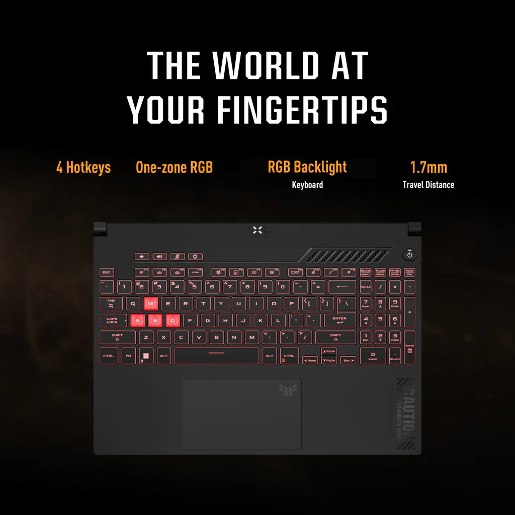 ASUS TUF GAMING A15 FA507XI-LP018W | AMD Ryzen9 7940HS, 16GB RAM, 1TB SSD, 8GB NVIDIA RTX 4070, 15.6"FHD 144Hz, Win11 Home, Eng-Arab K/B, Gray