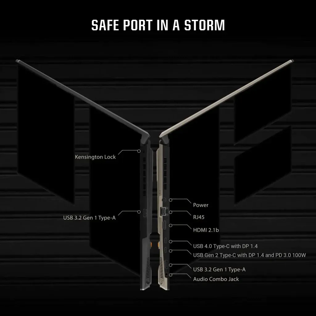 ASUS TUF GAMING A16 FA617NS-N3002W | RYZEN 7 7735HS, 16GB RAM, 512GB SSD, 16" WUXGA 165Hz, 8GB AMD Radeon RX7600S, Win11 Home, Eng-Arab Keyboard, Black