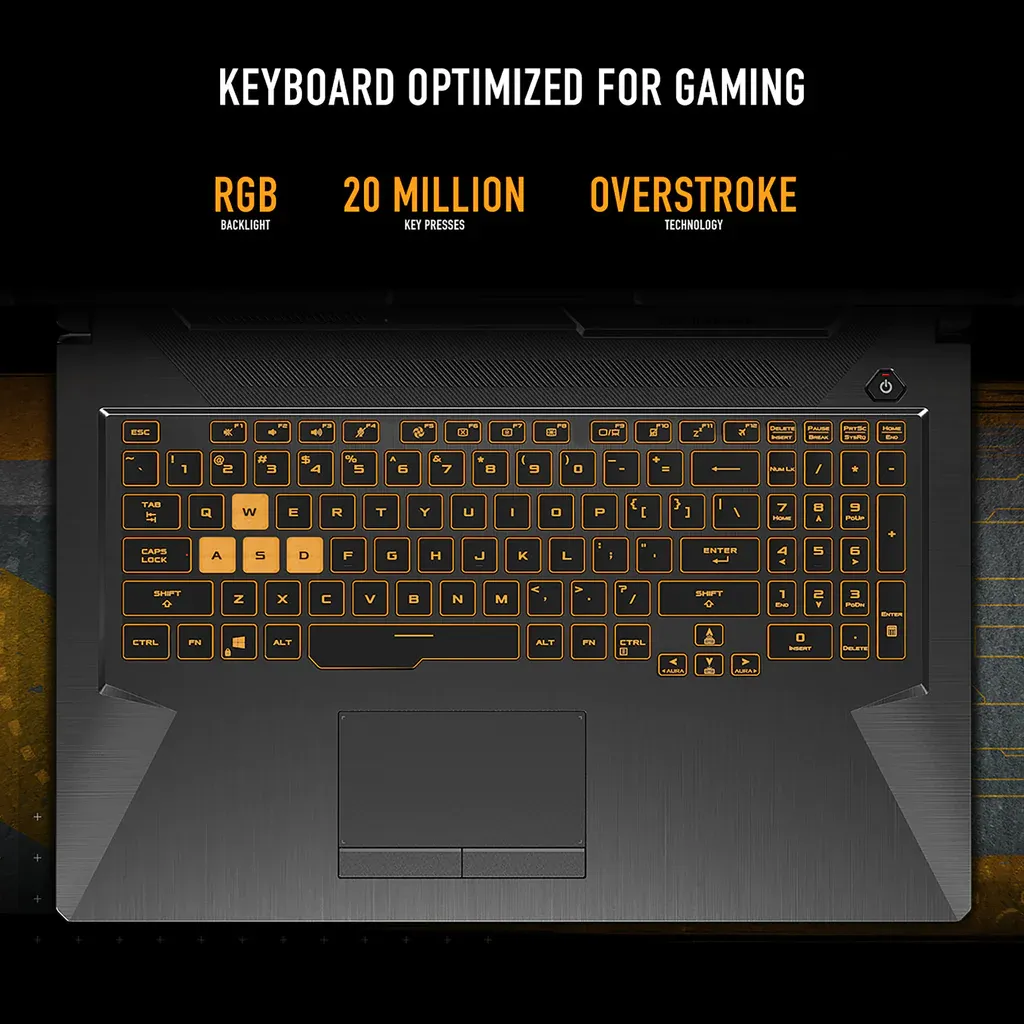 ASUS TUF GAMING FX506HC-HN111W | Core i5 11400H, 8GB RAM, 512GB SSD, 4GB NVIDIA RTX3050, 15.6" FHD 144HZ, Win11Home, Eng-Arab K/B, Black