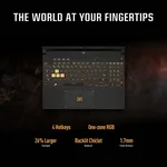 ASUS TUF GAMING FX507ZV4-LP052W | Intel Core i7 12700H, 16GB RAM, 1TB SSD, 15.6" FHD 144Hz, 8GB NVIDIA RTX 4060, Win11 Home, Eng-Arab K/B, Gray